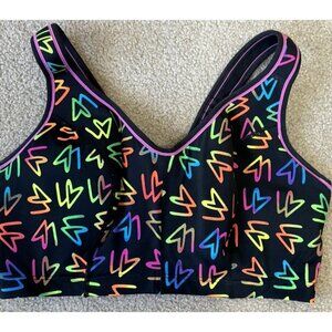 Cacique SPORT by Lane Bryant 40DDD Black with Neon